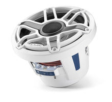 JL Audio M6 8.8in Coaxial Speakers White Sport Grille with RGB LED — 9