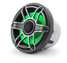 JL Audio M6 8.8in Coaxial Speakers Titanium Sport Grille with RGB LED — 9