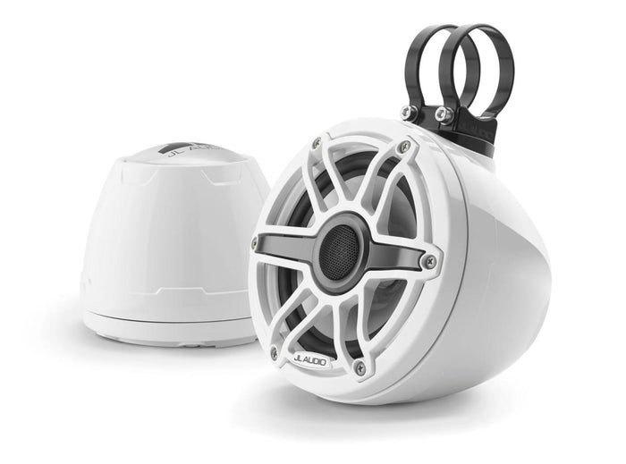 JL Audio M6 VeX 6.5in Enclosed System White Sport Grille — 1