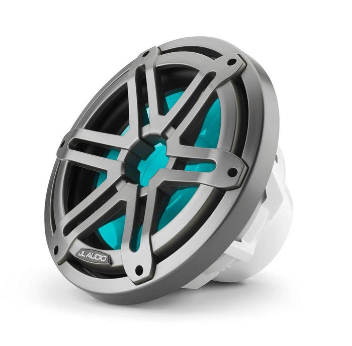 JL Audio M3 10in Marine Subwoofer Gray Sport Grille with RGB LED — 1