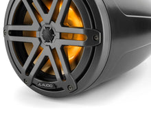 JL Audio M3 7.7in Enclosed Tower Speakers Gray Sport Grille with RGB LED — 2