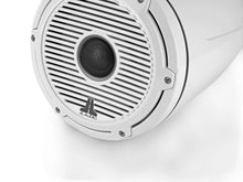 JL Audio M6 8.8in Enclosed Tower Speakers White Classic Grille Black Tweeter — 3