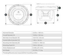 JL Audio M7 12in Subwoofer with Titanium Sport Grille — 2