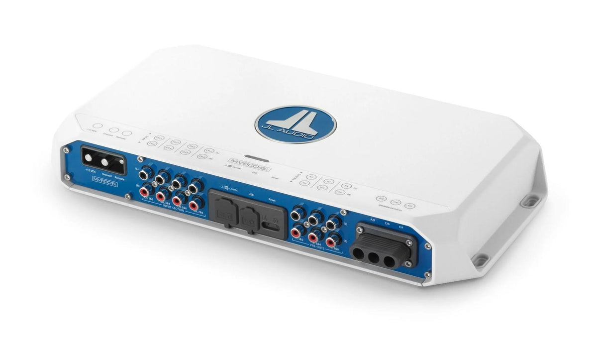 JL Audio MVi Marine Amplifier 6 Channel Full-Range 600 Watts 12v Integrated DSP — 1