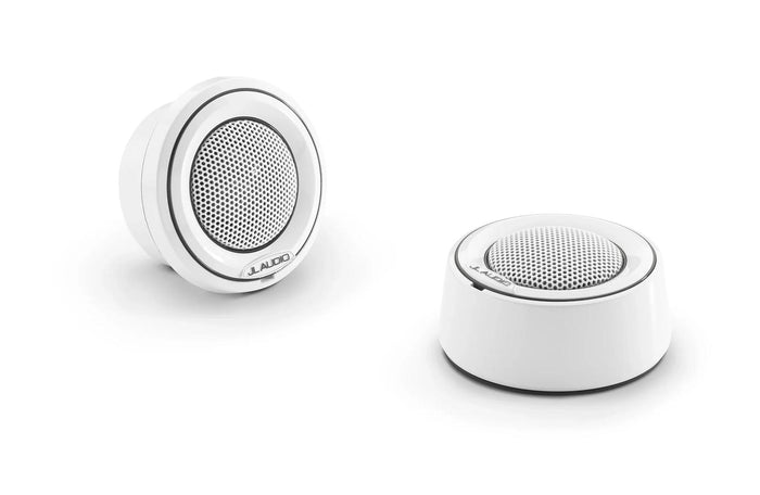 JL Audio M6 1in Component Tweeter White Mounting Cups and White Trim — 1
