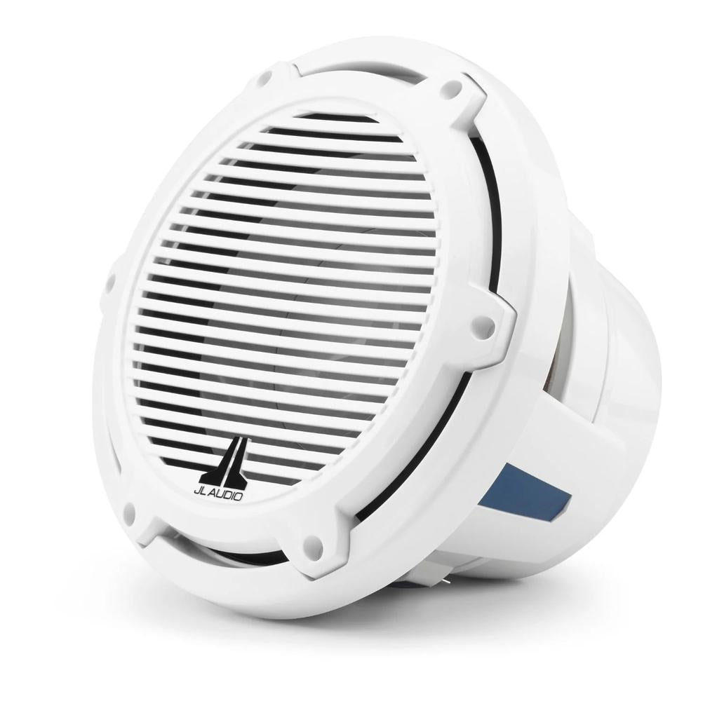JL Audio M6 10in Subwoofer with White Classic Grille — 1