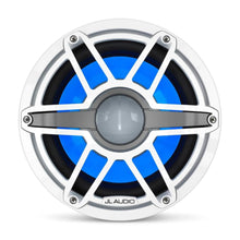JL Audio M6 10in Subwoofer with White Sport Grille RGB LED — 3