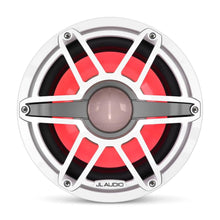 JL Audio M6 10in Subwoofer with White Sport Grille RGB LED — 4