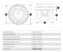 JL Audio M6 10in Subwoofer with Titanium Sport Grille RGB LED — 2