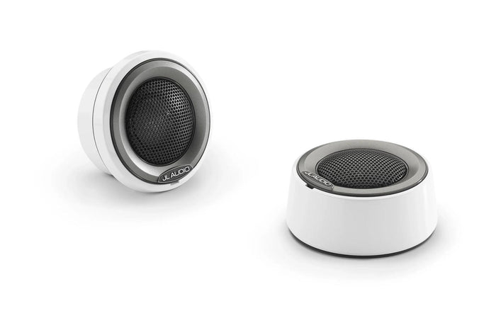 JL Audio M6 1in Component Tweeter White Mounting Cups and Gray Trim — 1