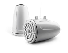 JL Audio M6 7.7in Enclosed Tower Speakers White Classic Grille — 1