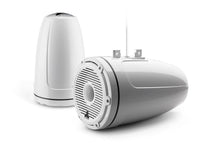 JL Audio M6 8.8in Enclosed Tower Speakers White Classic Grille — 1