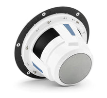 JL Audio M6 10in Subwoofer White LUXe Grille Single Speaker — 2
