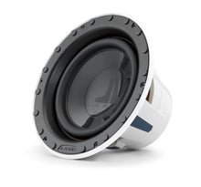 JL Audio M6 10in Subwoofer White LUXe Grille Single Speaker — 3
