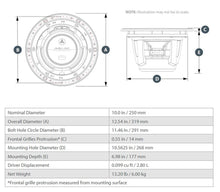 JL Audio M6 10in Subwoofer White LUXe Grille Single Speaker — 8