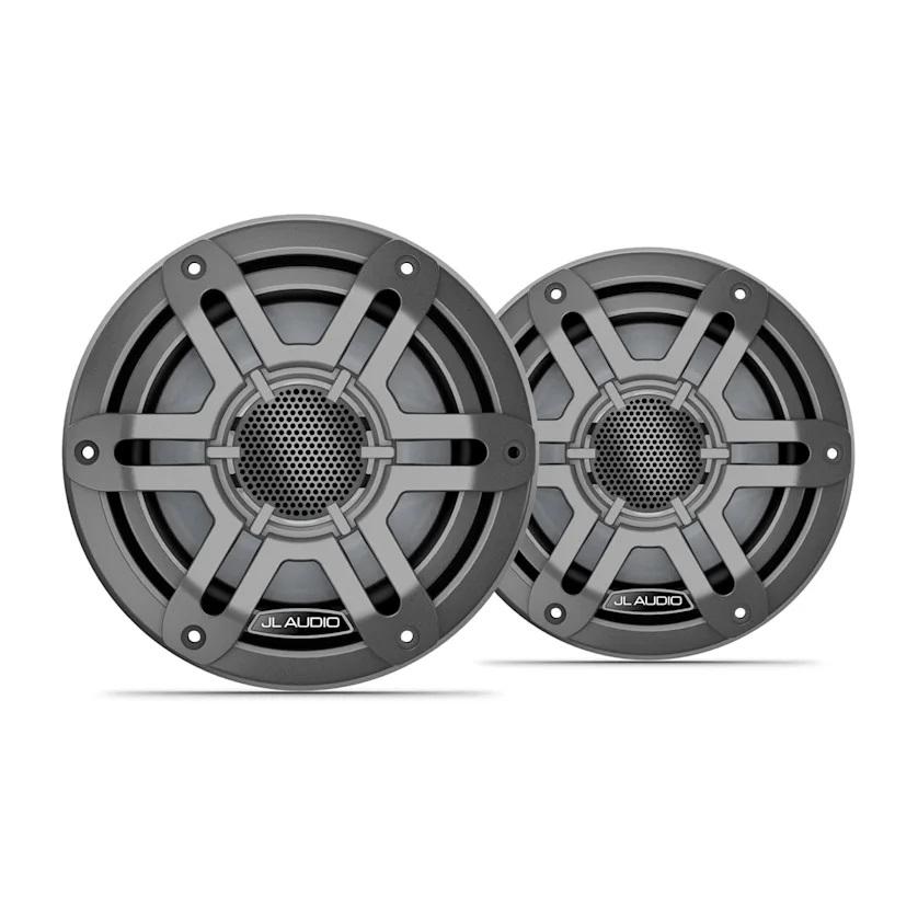 JL Audio M200 6.5in Marine Speaker Pair with Gray Sport Grille