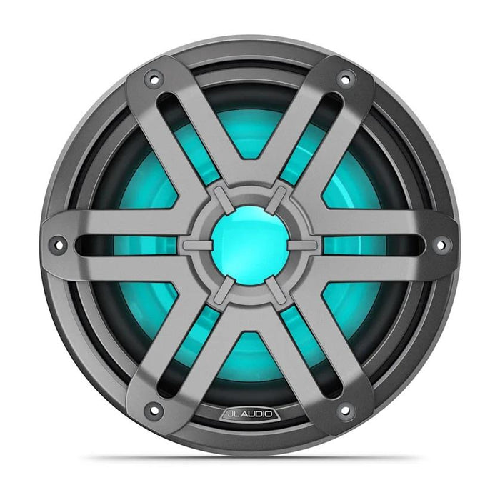 JL Audio M200 10in Marine Subwoofer with LED and Gray Sport Grille