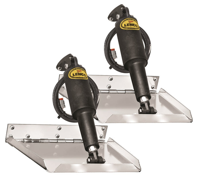 Lenco 12inx12in Performance Trim Tab Kit 12v Requires Switch