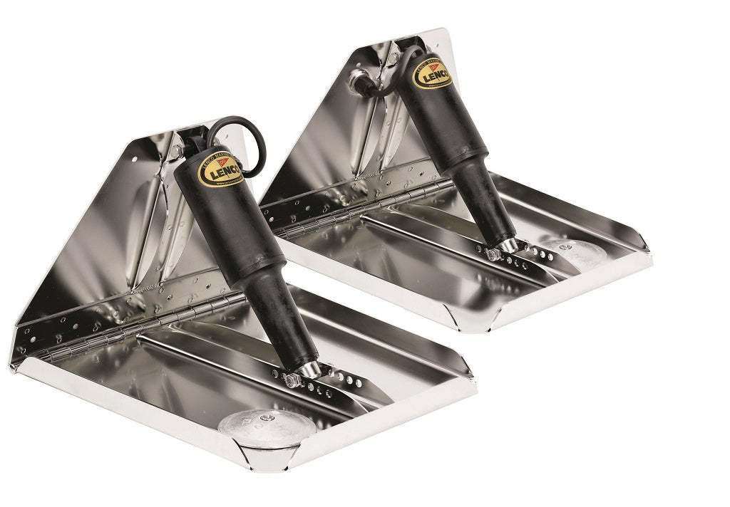 Lenco 14inx12in Heavy Duty Trim Tab Kit 12v Requires Switch