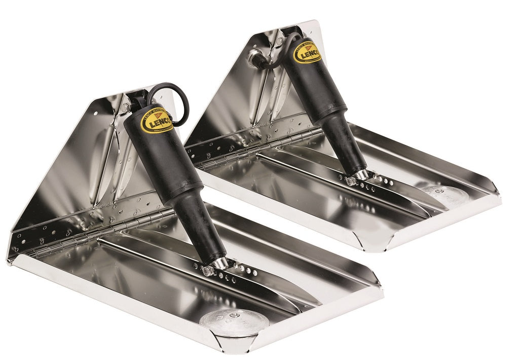 Lenco 16inx12in Heavy Duty Trim Tab Kit 12v Requires Switch