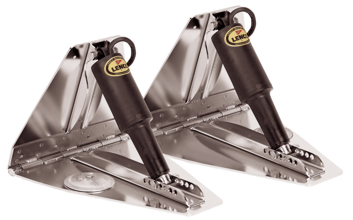 Lenco 14inx12in High Performan Trim Tab Kit 12v Requires Switch