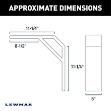 Lewmar SWA Pontoon Mount Kit - Black — 2