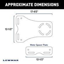 Lewmar SWA Motor/Sandwich Mount - White — 3