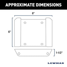 Lewmar Quick Release Mounting Bracket - White — 2