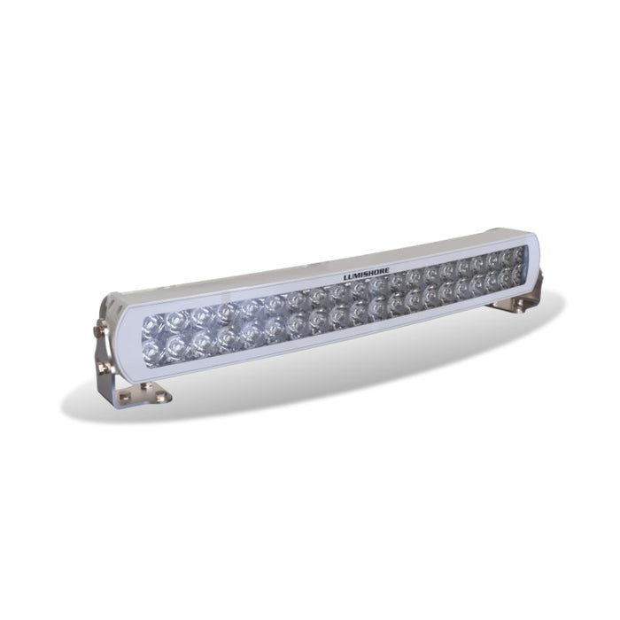 Lumishore 20in Curved Lightbar White LED, White Housing 12/24vDC — 1
