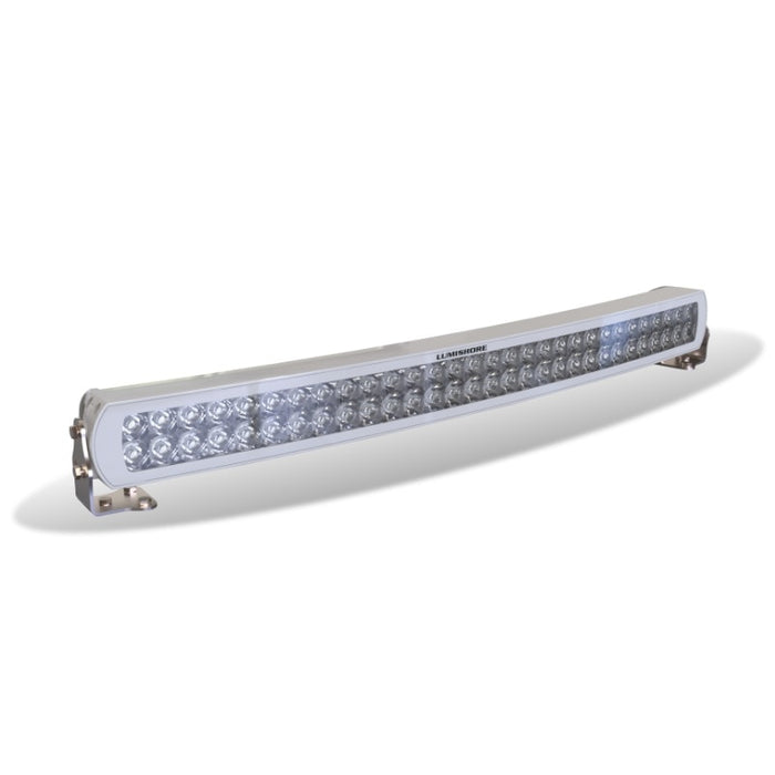 Lumishore 30in Curved Lightbar White LED, White Housing 12/24vDC — 1