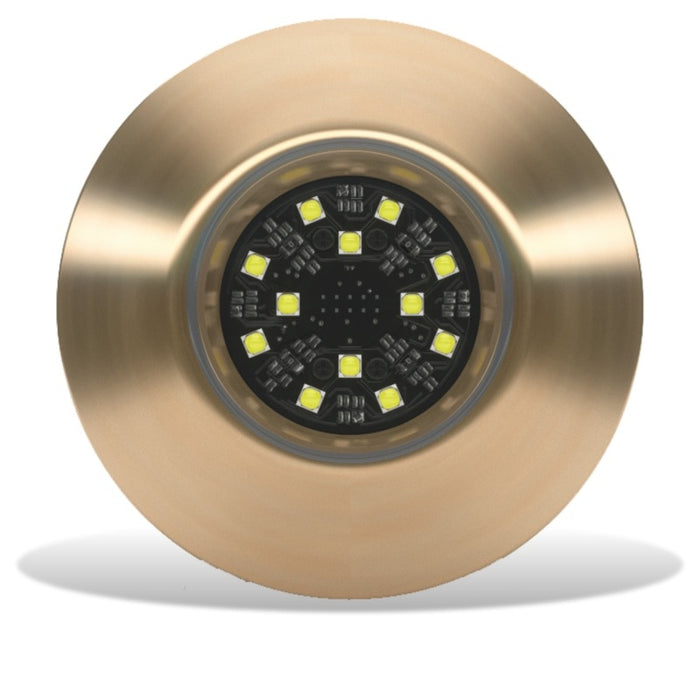 Lumishore ORA TIX404 Thru-Hull Mount Underwater White LED Bronze Housing 12/24vDC — 1