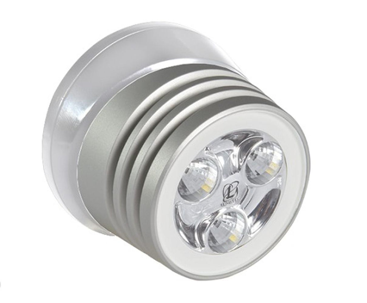 Lumitec Zephyr Deck Light White LED Spreader Light White Base — 1