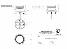 Lumitec Zephyr Deck Light White LED Spreader Light White Base — 2