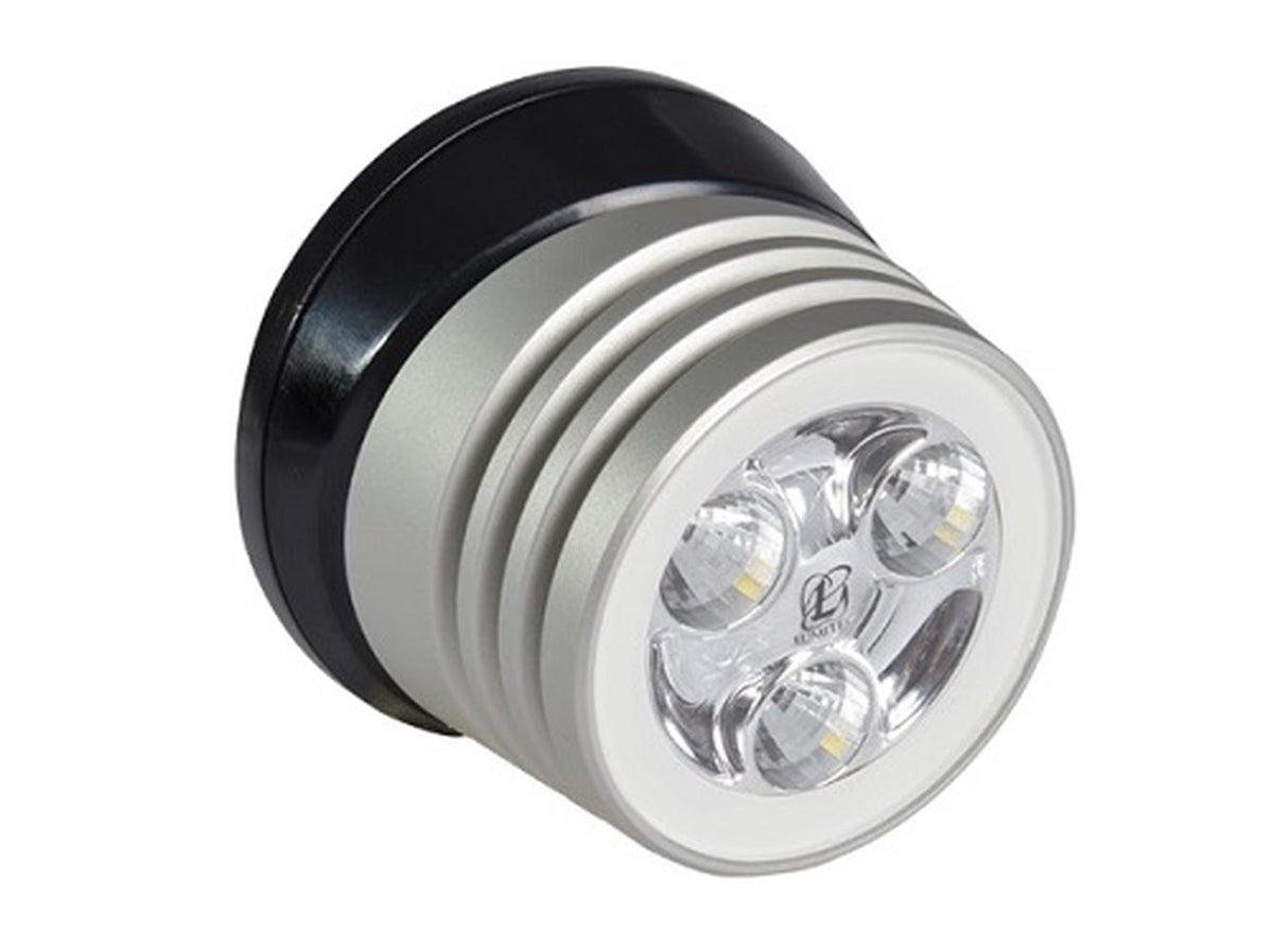 Lumitec Zephyr Deck Light White LED Speader Light Black Base — 1