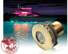 Lumitec Typhoon Flush Mount Thru Hull 12/24V Blue/White LED Underwater — 2