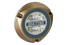 Lumitec Quattro Dual Color Blue/White Surface Mount Bronze Housing 12/24VDC — 2