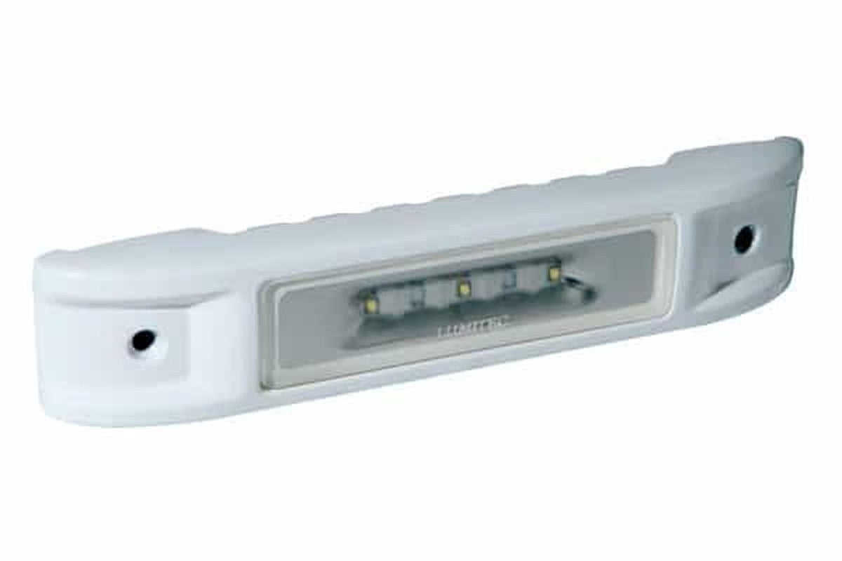 Lumitec Ibiza Utility/Engine Room Light 12v White Finish White LEDfts — 1
