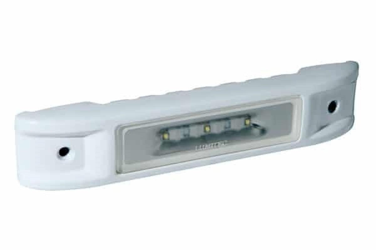 Lumitec Ibiza Utility/Engine Room Light 12v White Finish White/Red LEDfts — 1