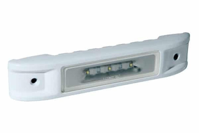 Lumitec Ibiza Utility/Engine Room Light 12v White Finish White/Blue LEDfts — 1