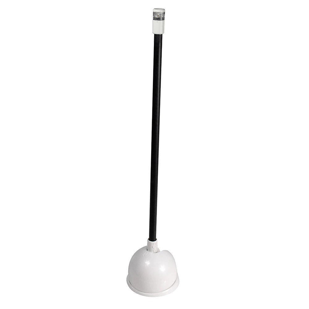 Lumitec Contour 12in Anchor Light, Black Sleeve White Base 12/24vDC