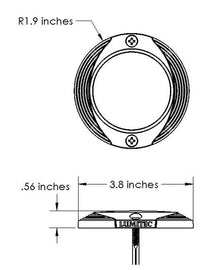 Lumitec Scallop Pathway Light Warm White 10-30vDC Bronze  Housing — 2