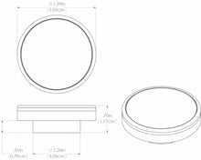 Lumitec Halo Flush Mount 5k White LED Down Light White Housing 12/24vDC — 2