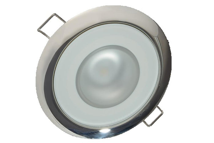 Lumitec Mirage Down Light White/Blue/Red Polished Finish — 1