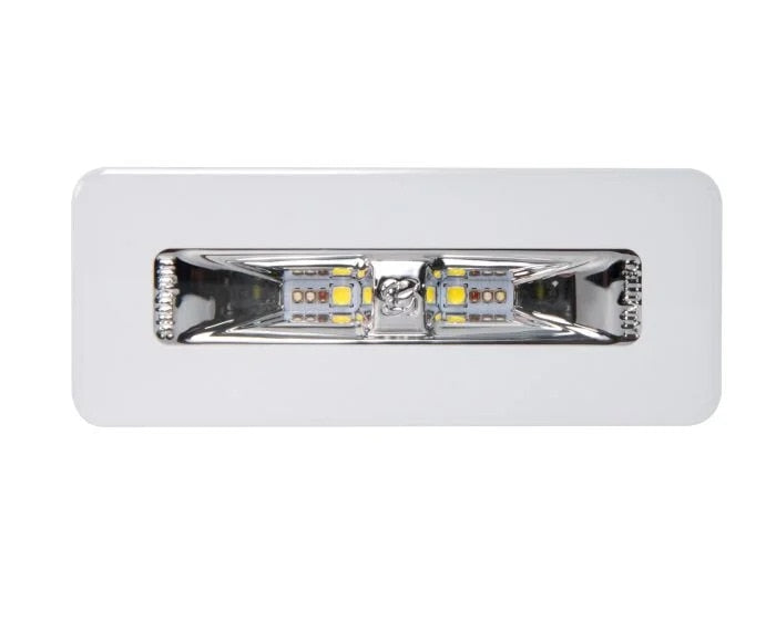 Lumitec Illusion Spreader Light RGBW Spectrum LED Flush Mount White Housing 12/24v