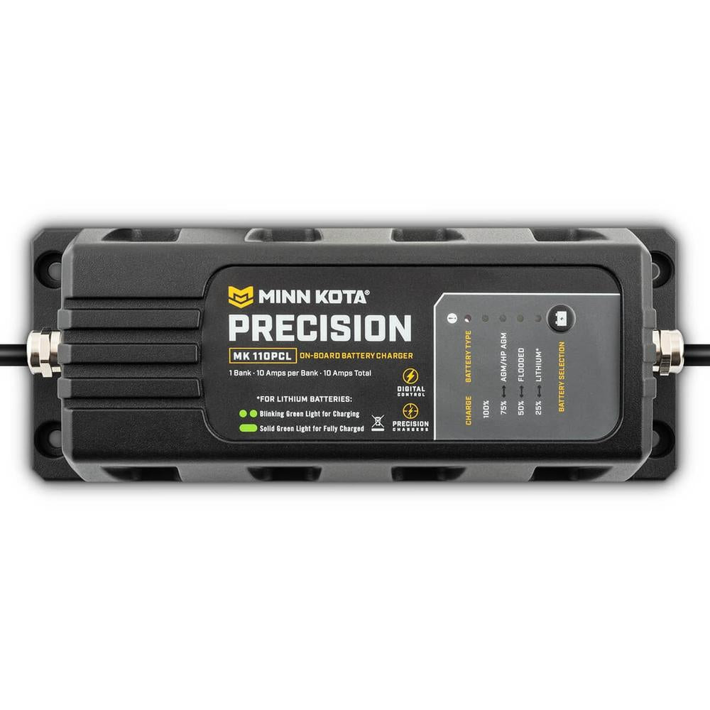 Minn Kota MK110PCL Precision Charger 1 Bank 10 Amps — 1