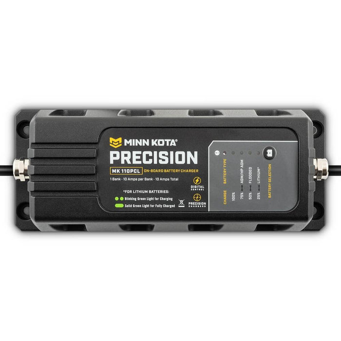 Minn Kota MK110PCL Precision Charger 1 Bank 10 Amps — 1