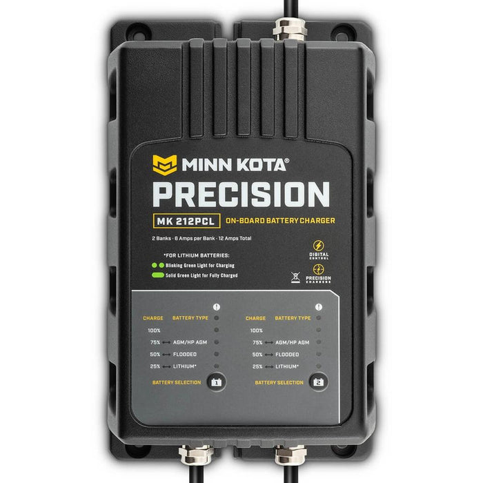 Minn Kota MK212PCL Precision Charger 2 Bank 6 Amps — 1