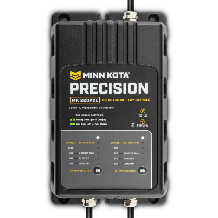 Minn Kota MK220PCL Precision Charger 2 Bank 10 Amps — 1