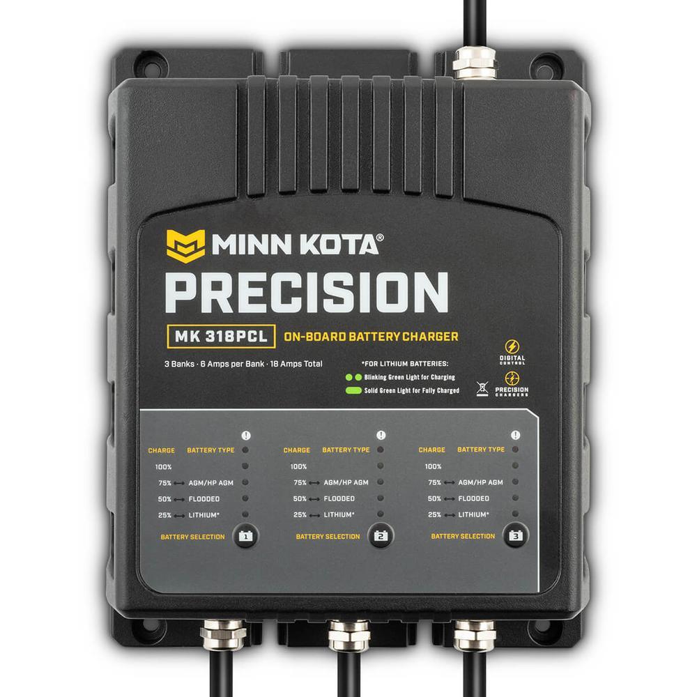 Minn Kota MK318PCL Precision Charger 3 Bank 6 Amps — 1