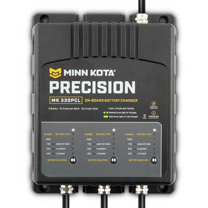 Minn Kota MK330PCL Precision Charger 3 Bank 10 Amps — 1